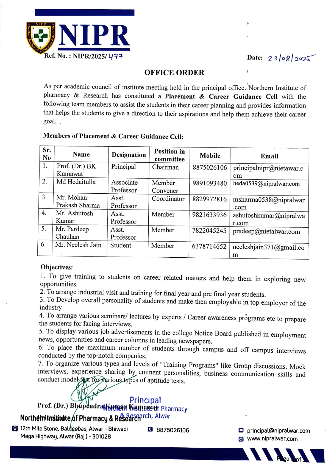 Placement Career Guidance Cell